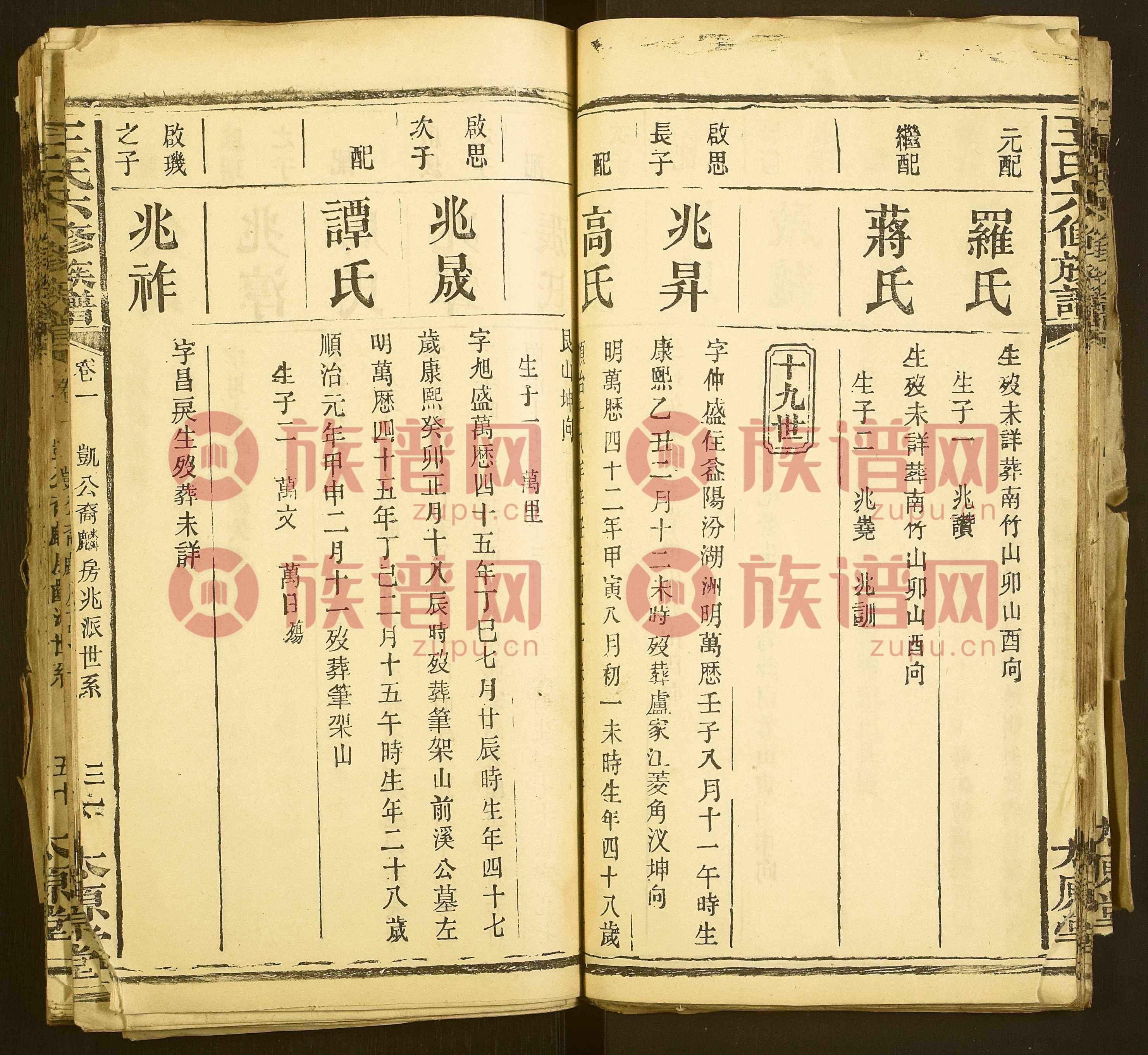 太原堂王氏六修族谱第18本——字辈与谱序考